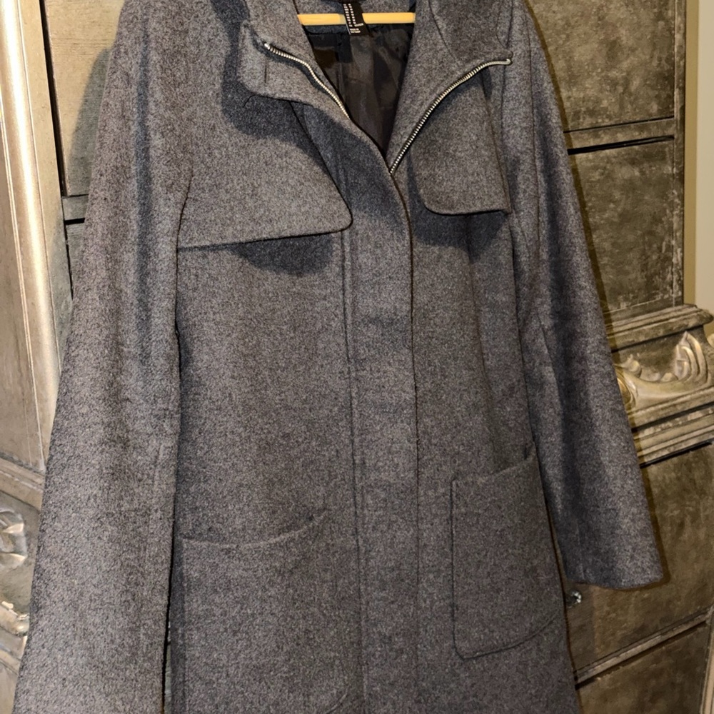 Forever 21 Charcoal Trench Coat